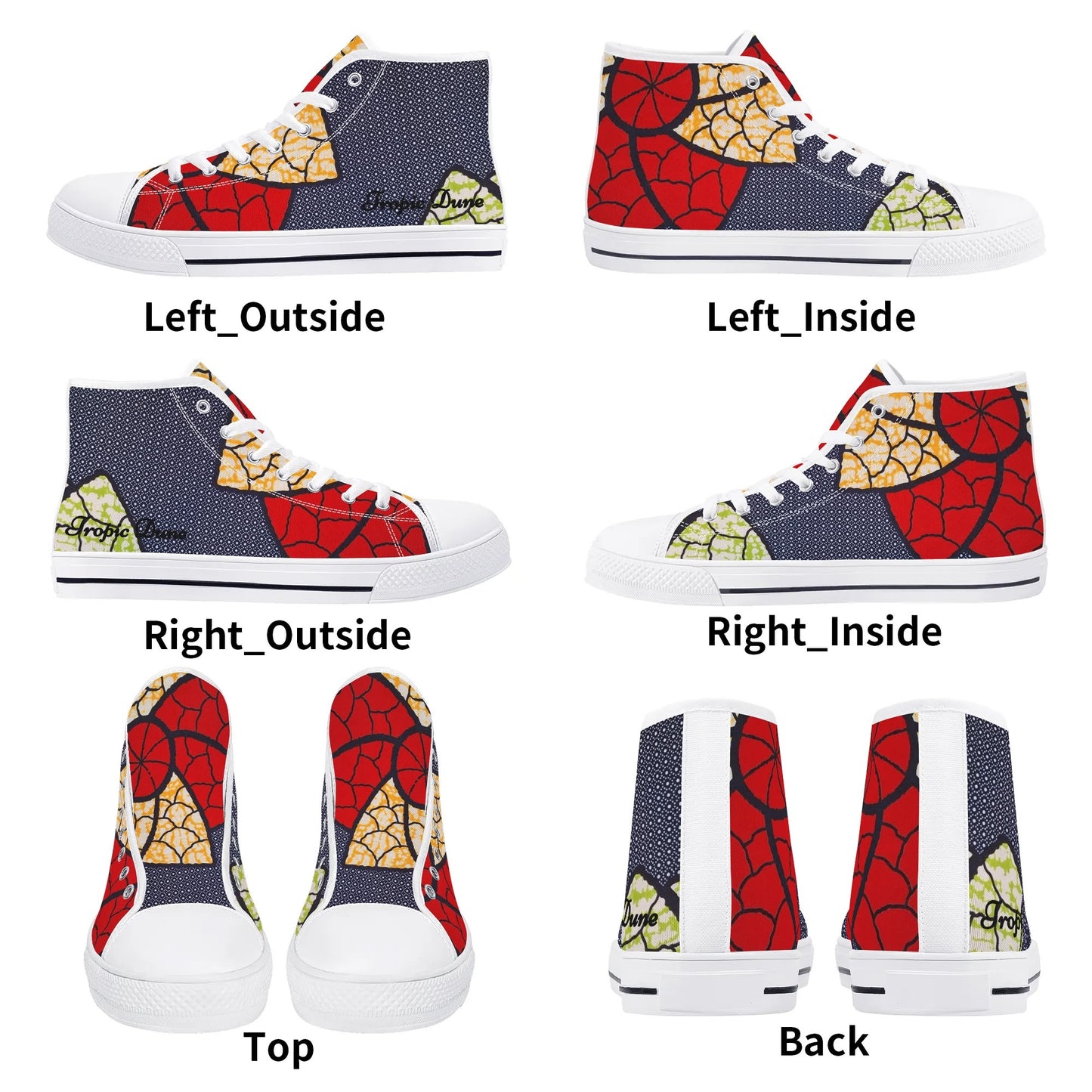 mauritius high top sneaker by tropic dune