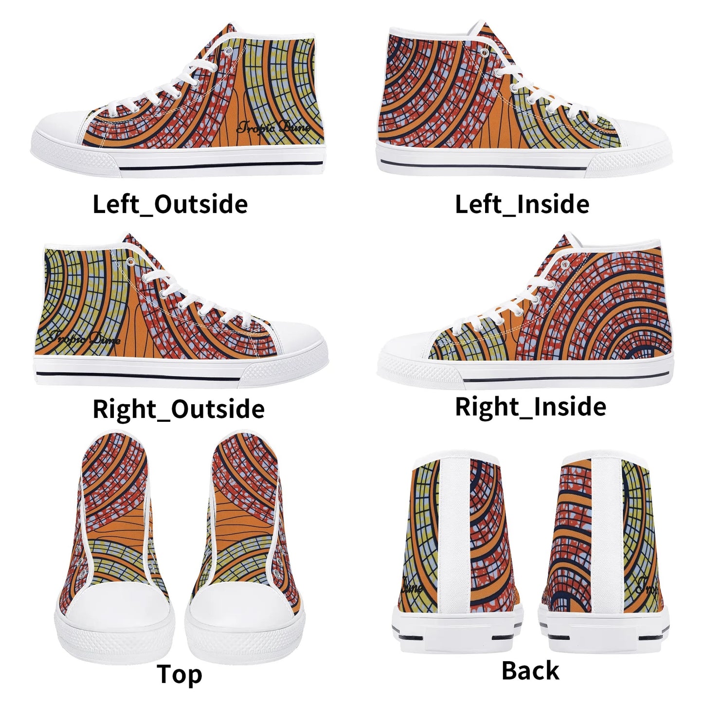 barbados high top sneaker by tropic dune