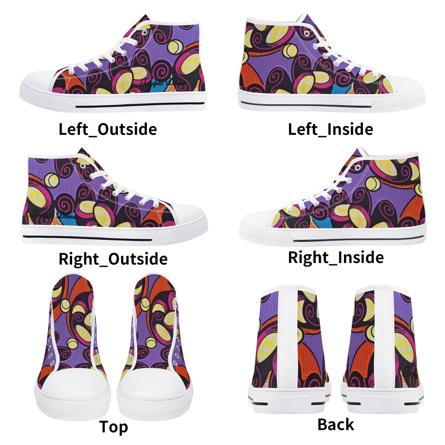 tahiti high top sneaker by tropic dune