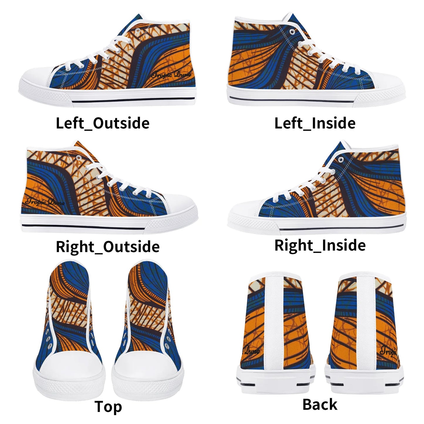 costa rica high top sneaker by tropic dune