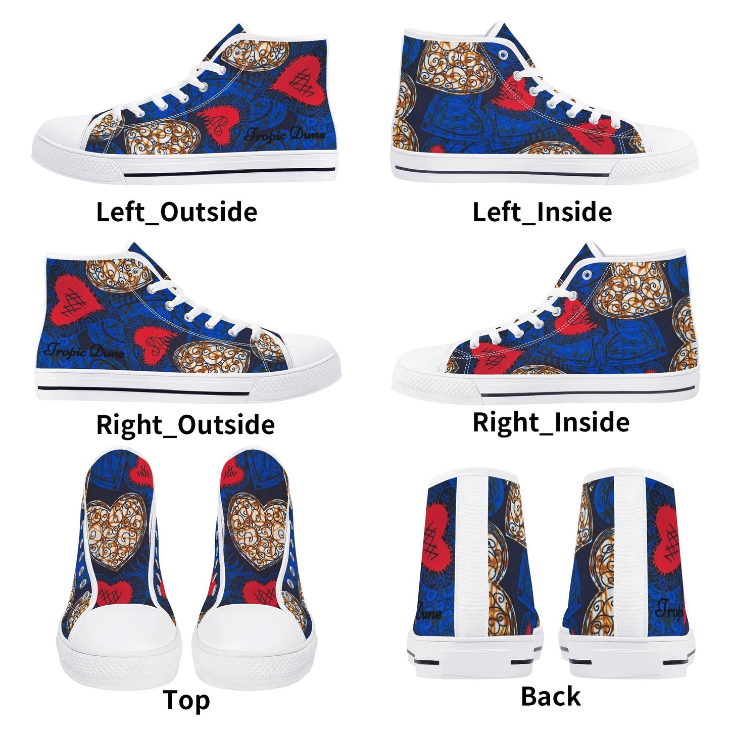 acapulco high top sneaker by tropic dune