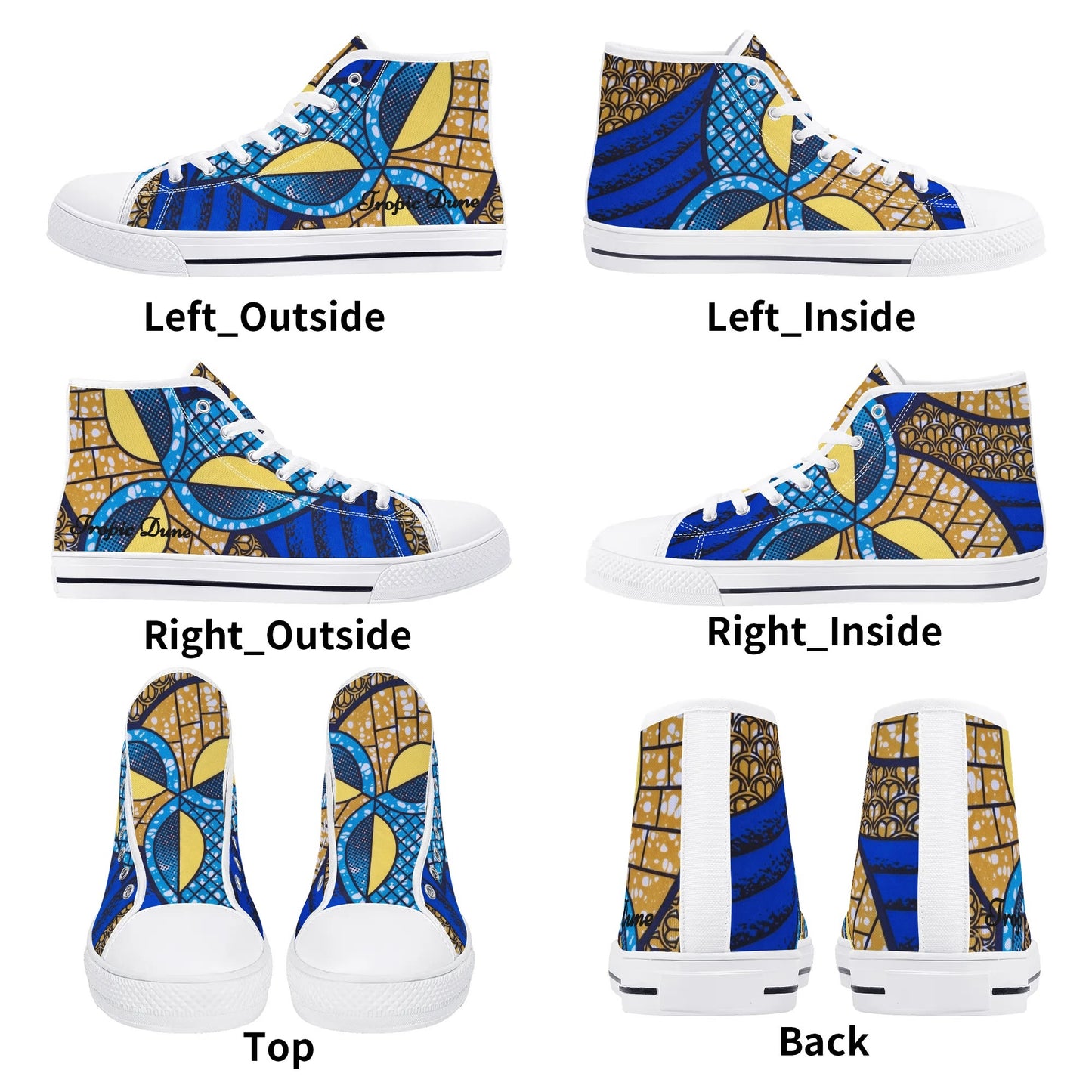 santorini high top sneaker by tropic dune