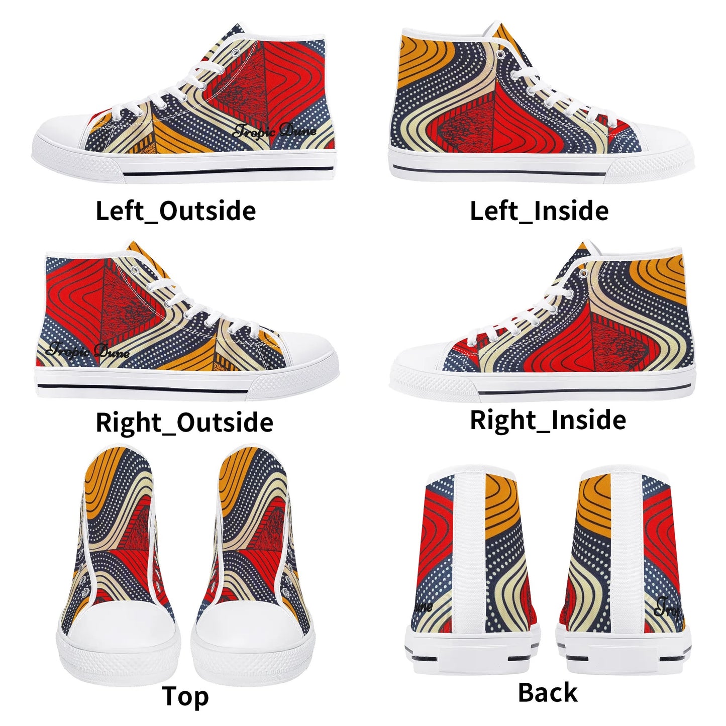 cape verde high top sneaker by tropic dune