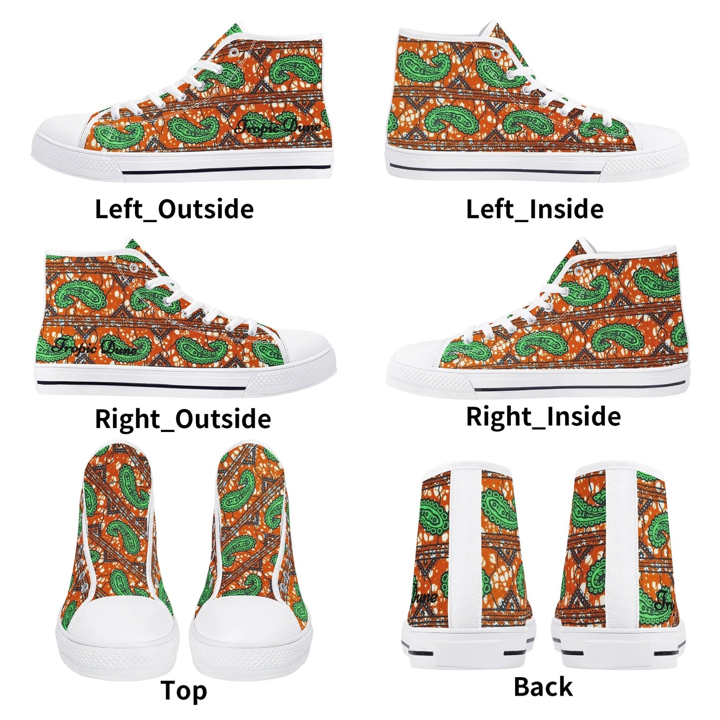 victoria island high top sneaker by tropic dune