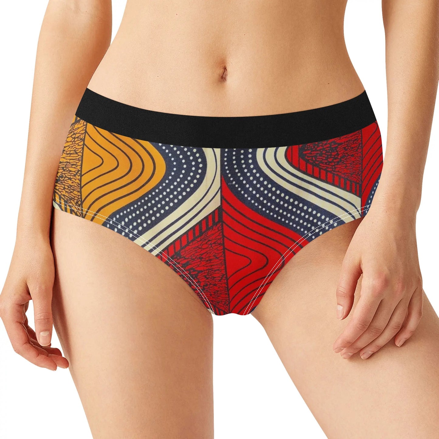 via amalfi lingerie mid waist briefs by tropic dune