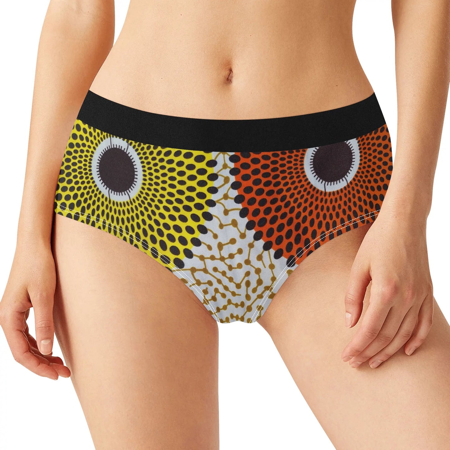 via lucca lingerie mid waist briefs by tropic dune