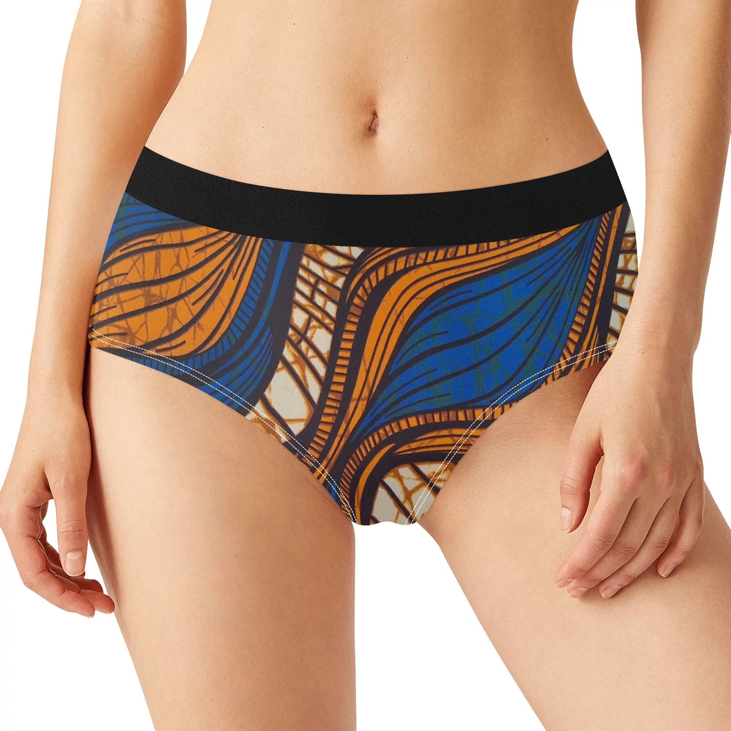 via napoli lingerie mid waist briefs by tropic dune