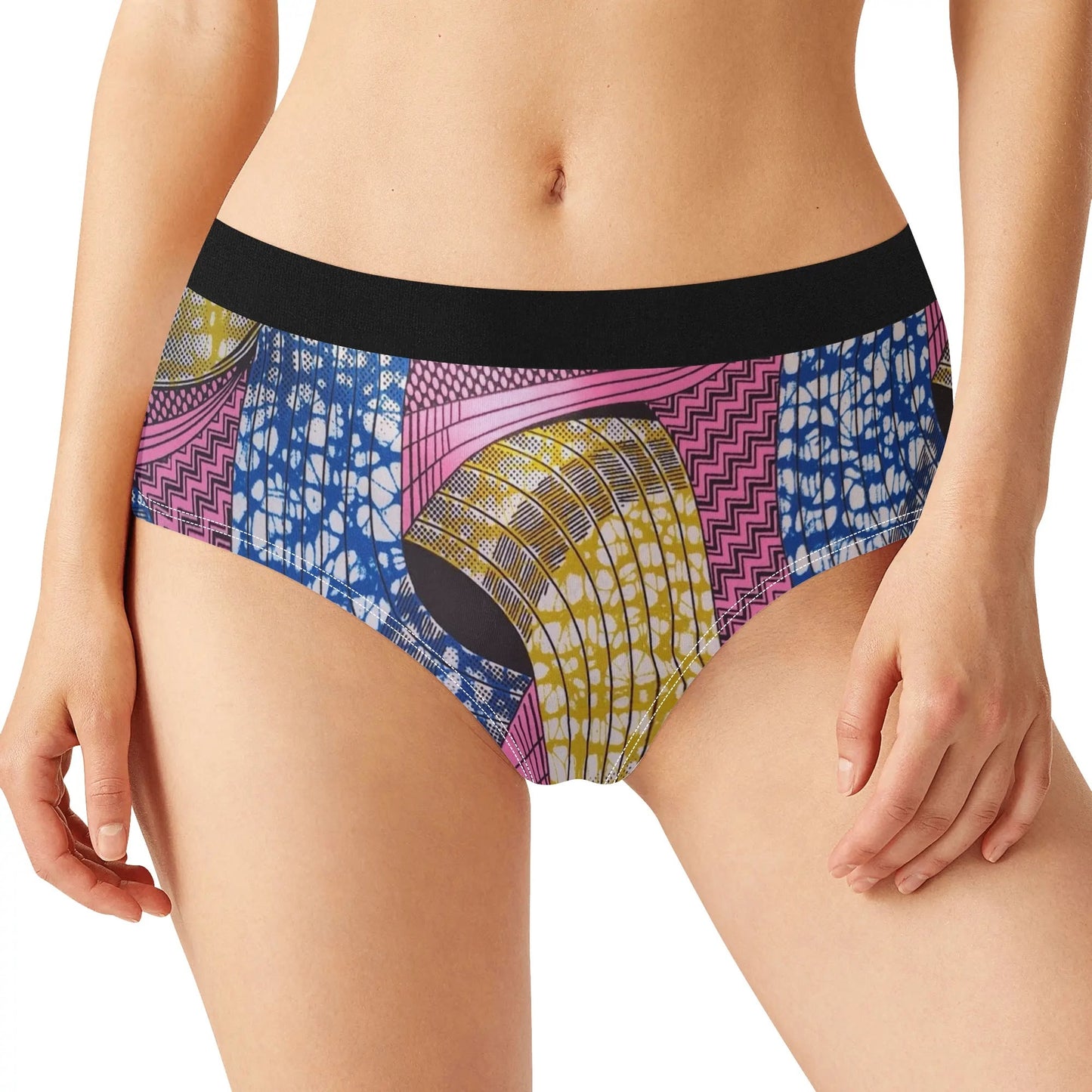 via procida lingerie mid waist briefs by tropic dune