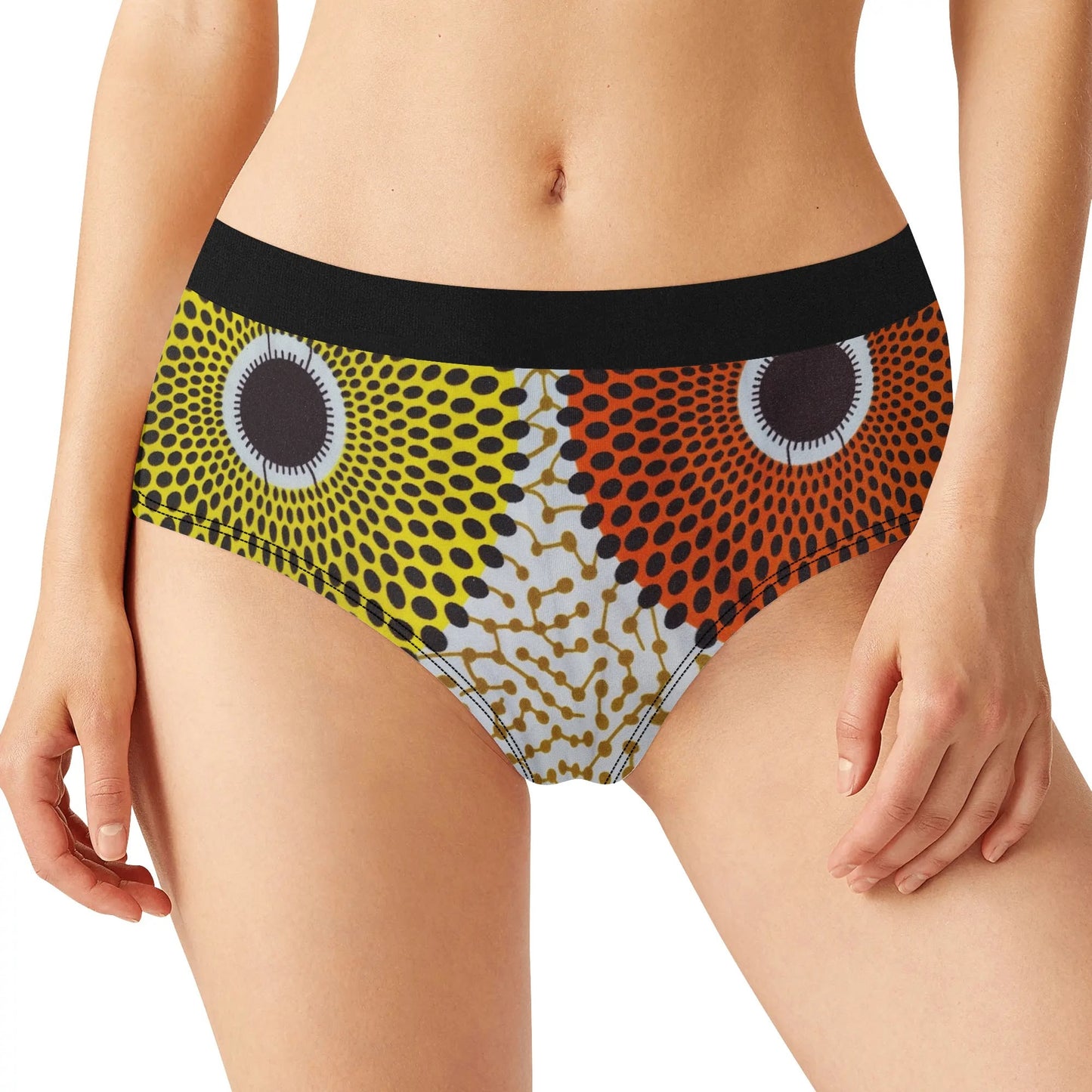 via lucca lingerie mid waist briefs by tropic dune