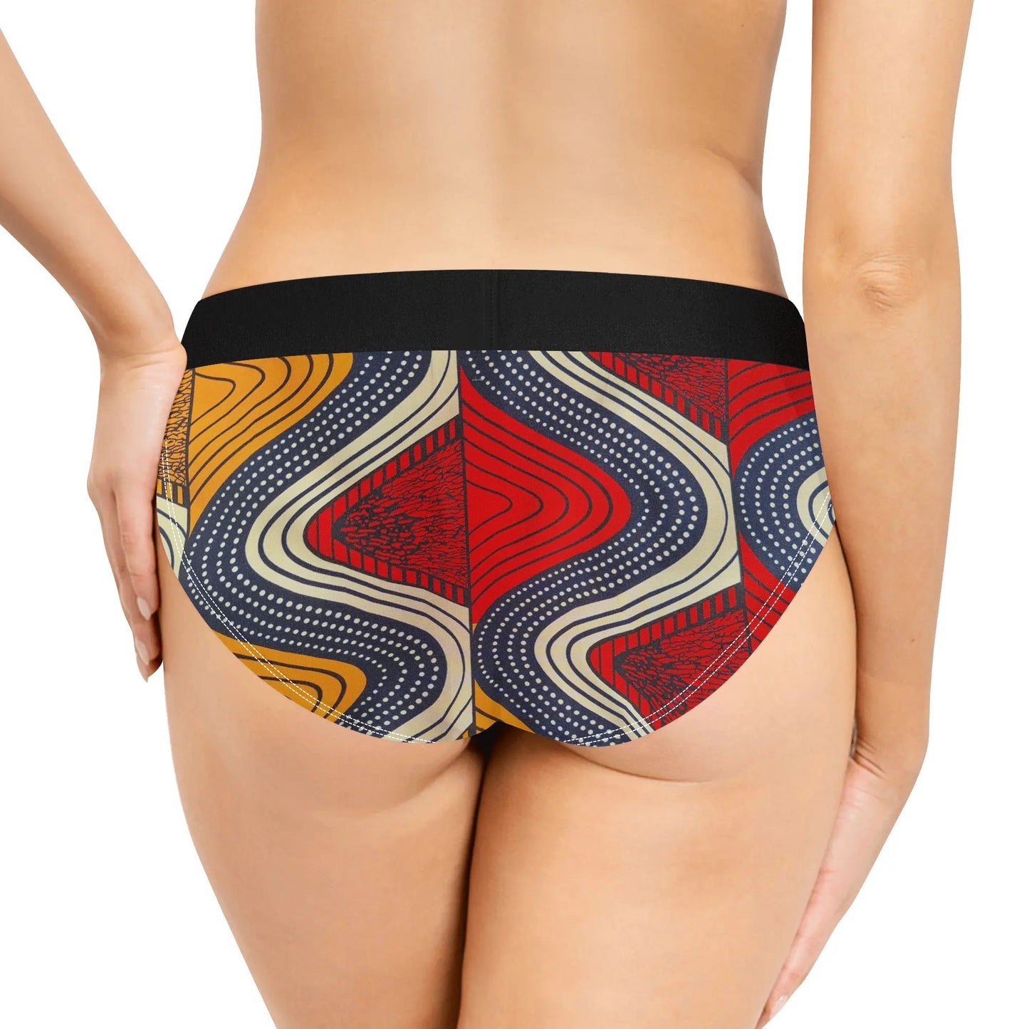 via amalfi lingerie mid waist briefs by tropic dune