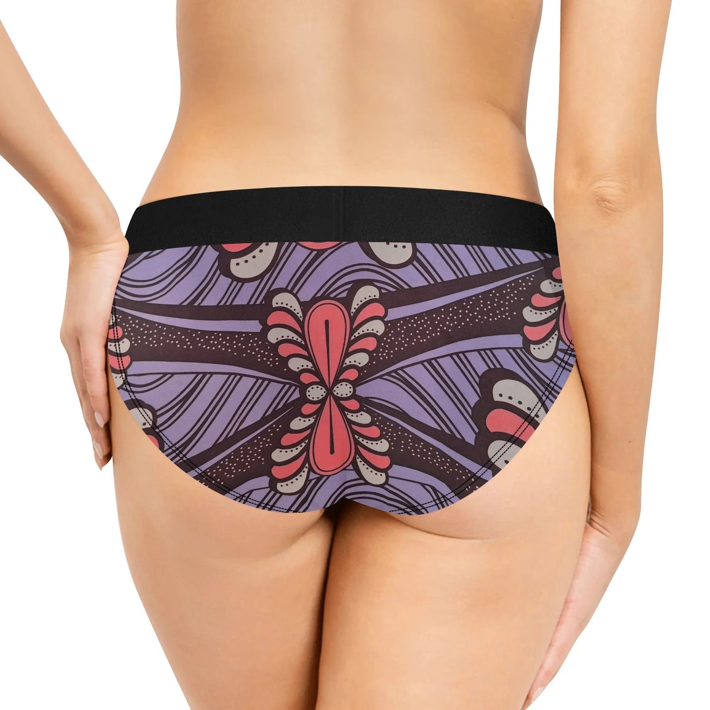 via positano lingerie mid waist briefs by tropic dune