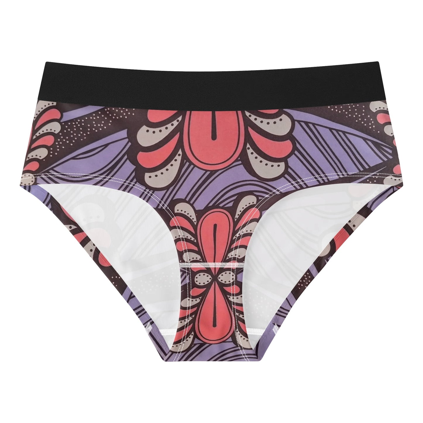 via positano lingerie mid waist briefs by tropic dune