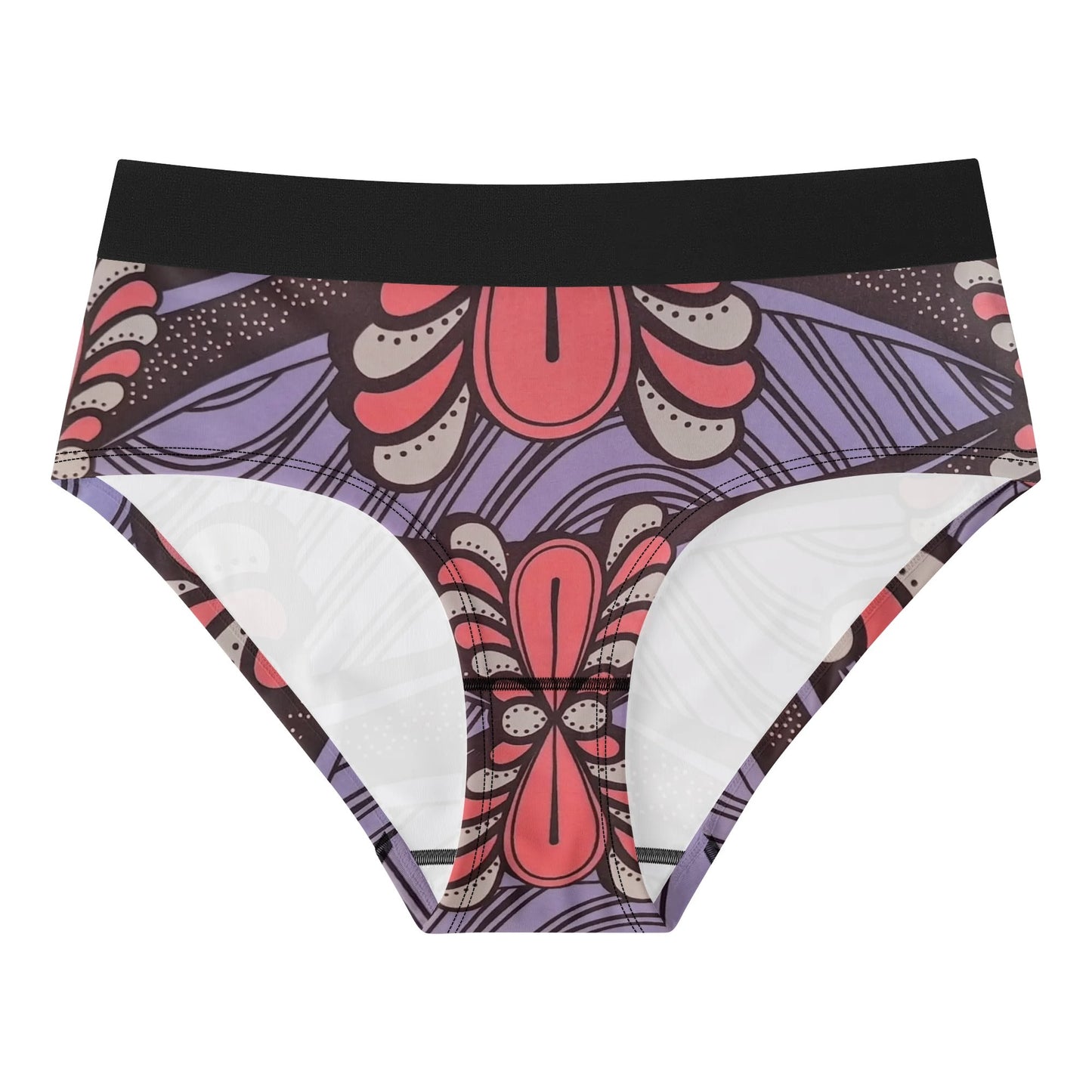 via positano lingerie mid waist briefs by tropic dune