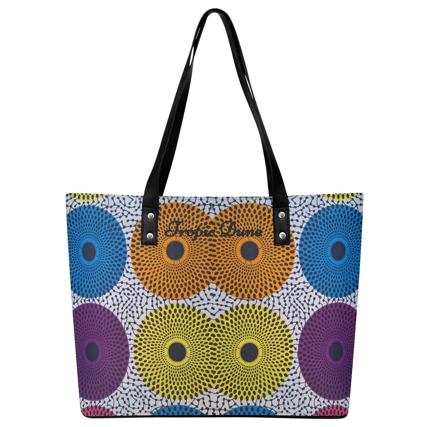 barcelona faux leather tote bag by tropic dune