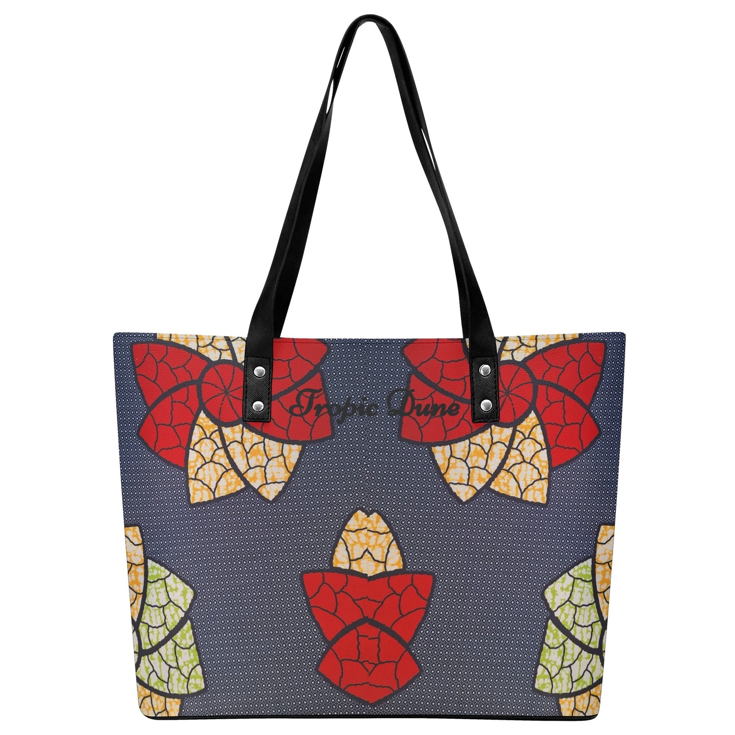 positano faux leather tote bag by tropic dune