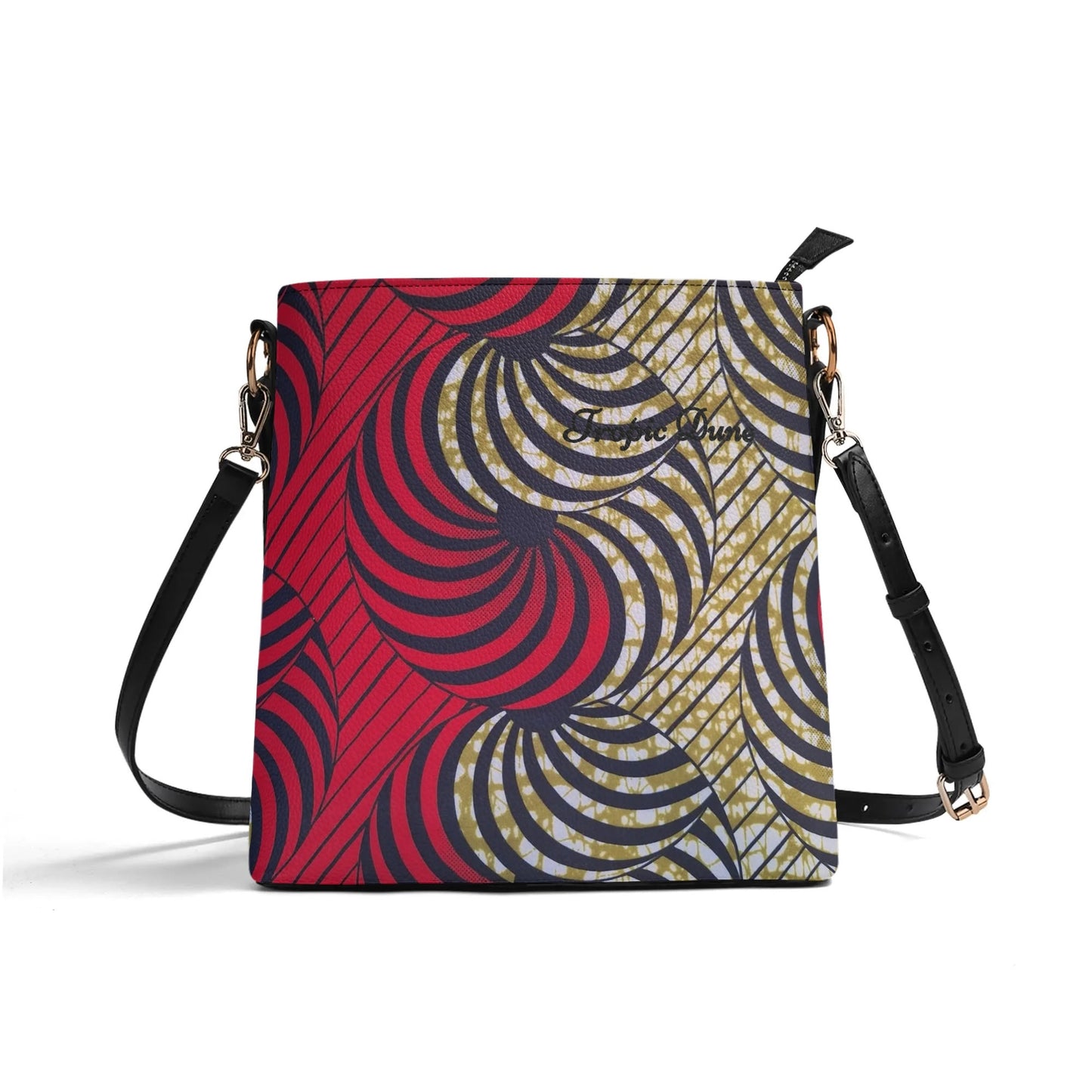 voilà faux leather bucket shoulder bag by tropic dune