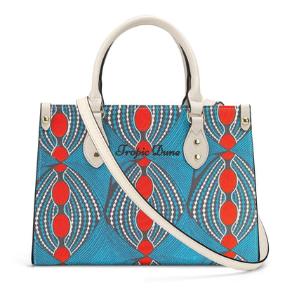 Victoria Tropic Dune Faux Leather Satchel