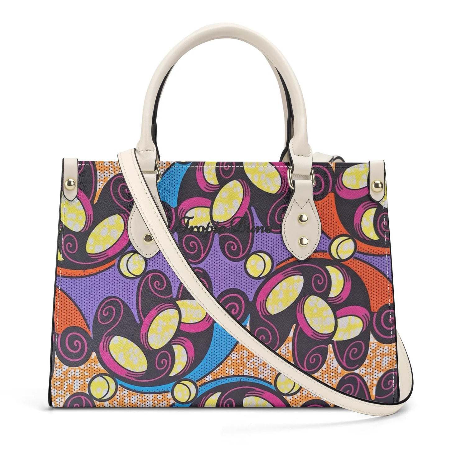 kigali tropic dune faux leather satchel