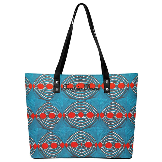 Neapolis Faux Leather Tote Bag By Tropic Dune