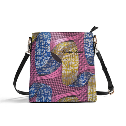 Nostalgie Faux Leather Bucket Shoulder Bag By Tropic Dune