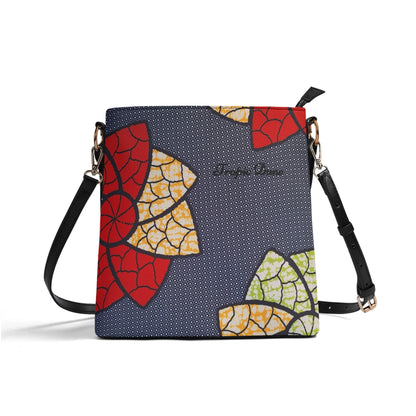 Bordeaux Faux Leather Bucket Shoulder Bag By Tropic Dune