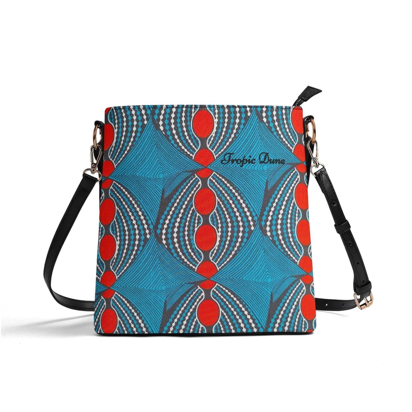 bisous faux leather bucket shoulder bag by tropic dune