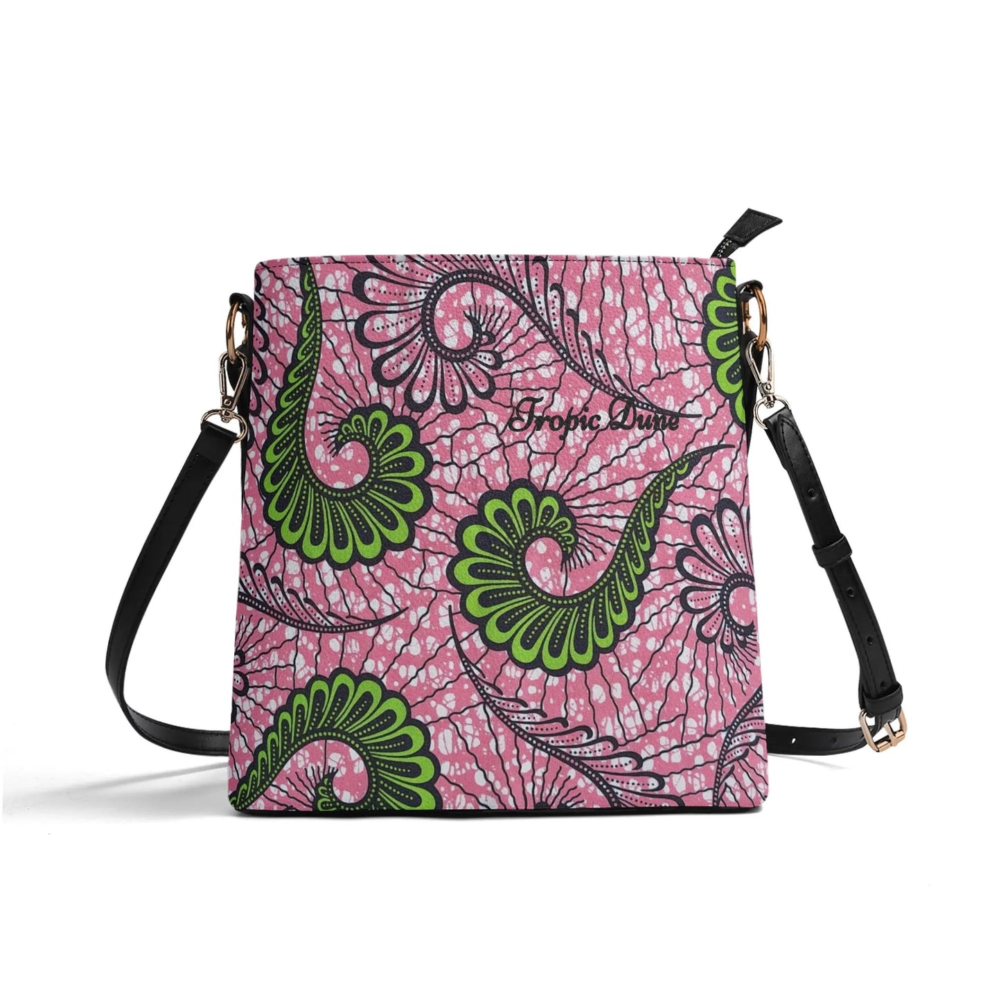 hugada faux leather bucket shoulder bag by tropic dune