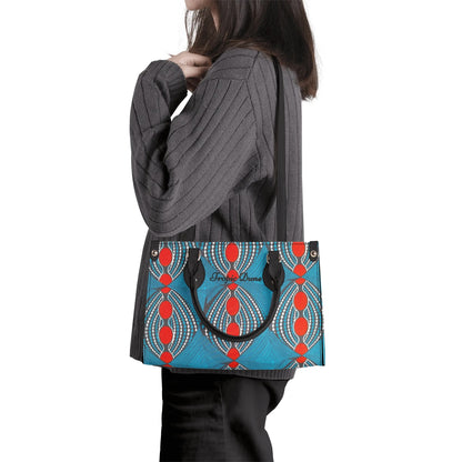 Victoria Tropic Dune Faux Leather Satchel