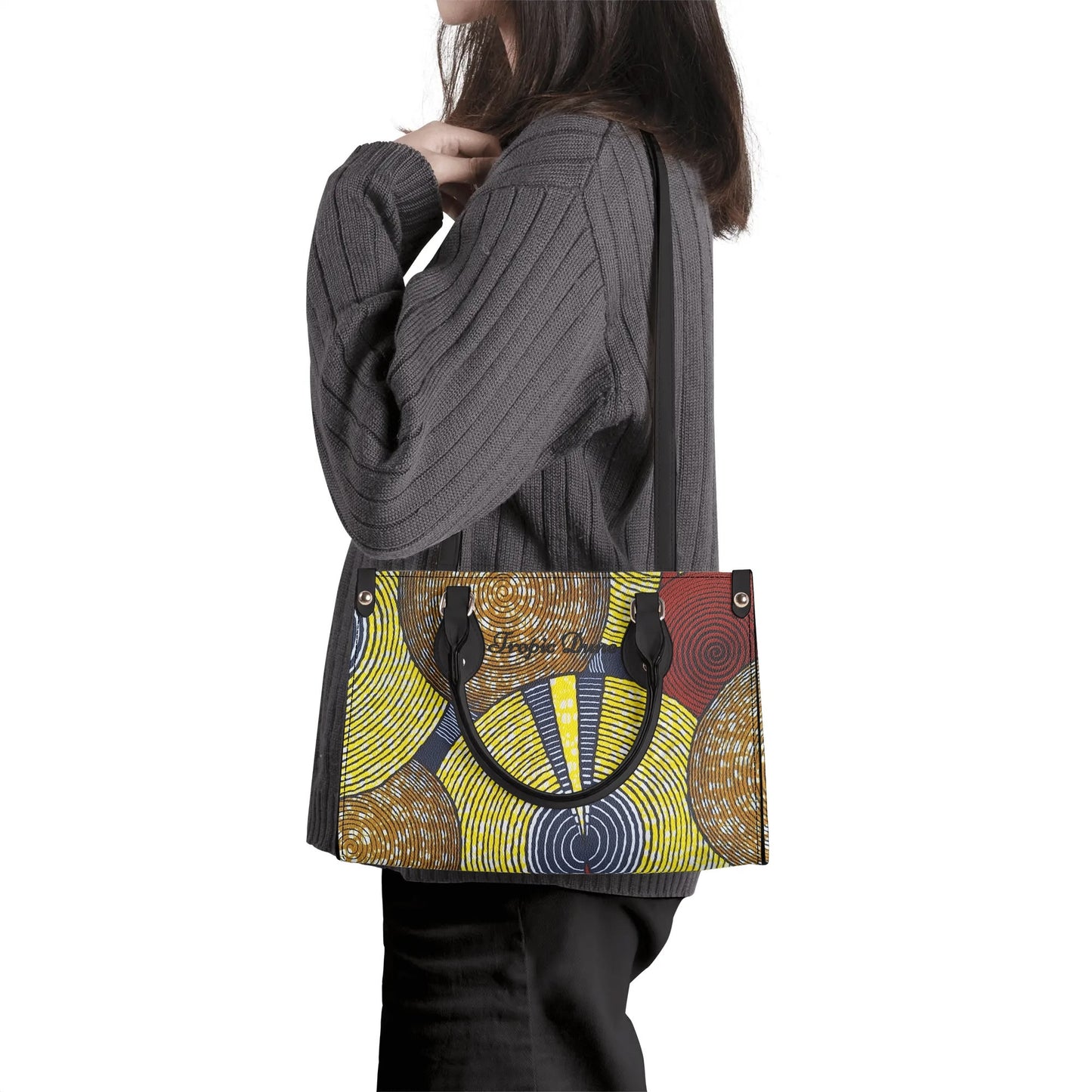 porto-novo tropic dune faux leather satchel