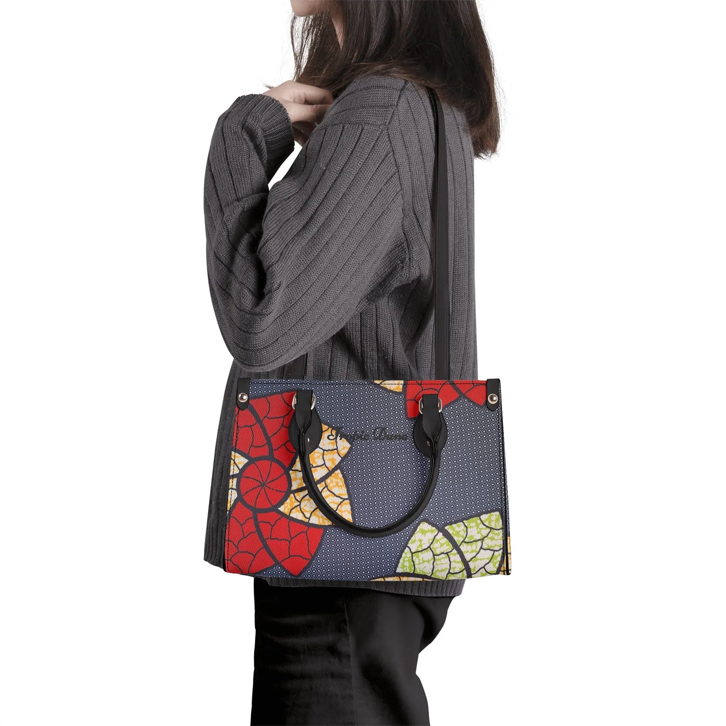 sahasha tropic dune faux leather satchel