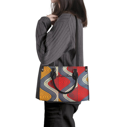 Nairobi Tropic Dune Faux Leather Satchel