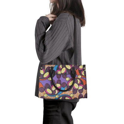 Kigali Tropic Dune Faux Leather Satchel