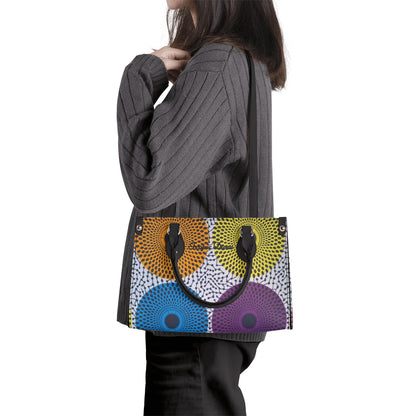 Malabo Tropic Dune Faux Leather Satchel