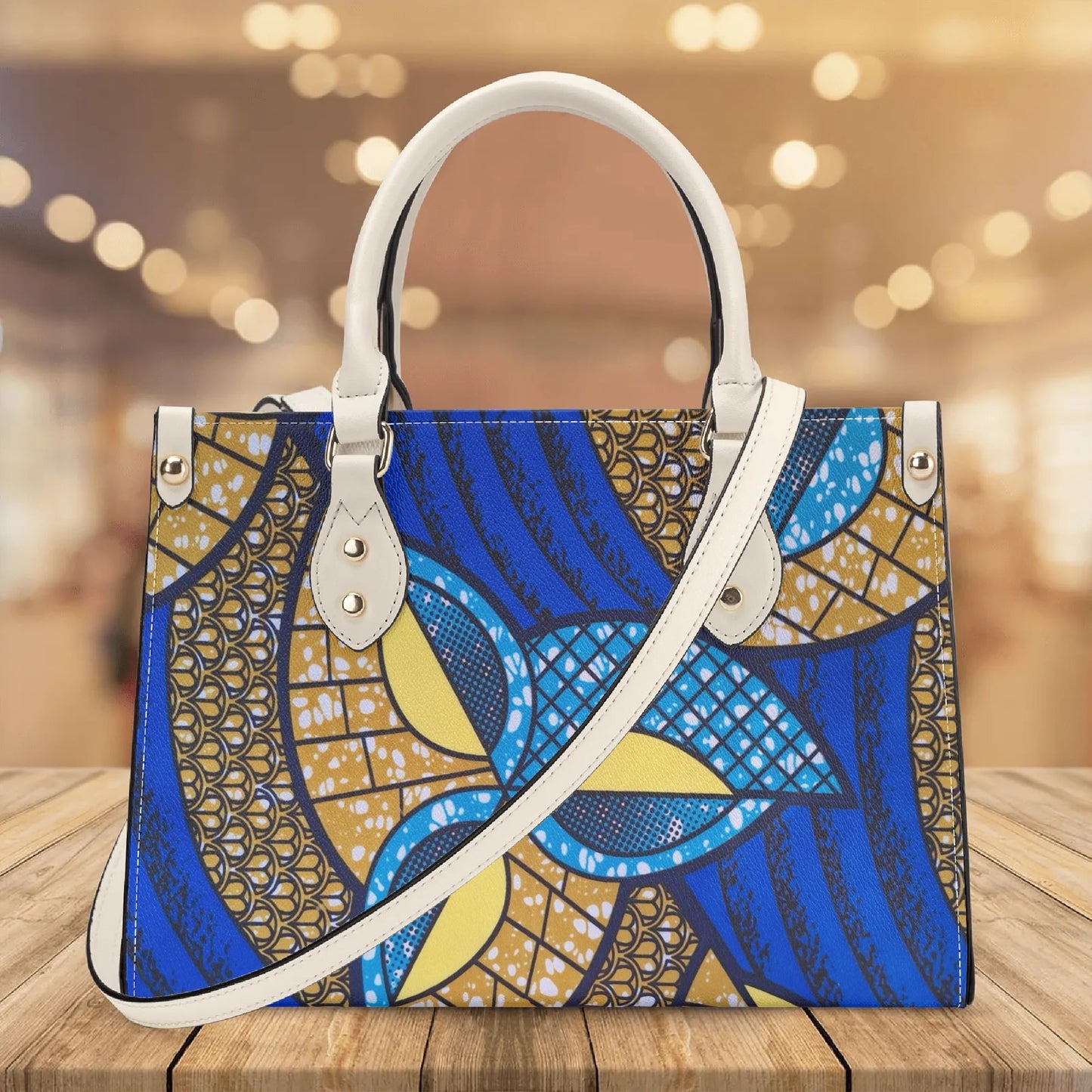 luxor tropic dune faux leather satchel