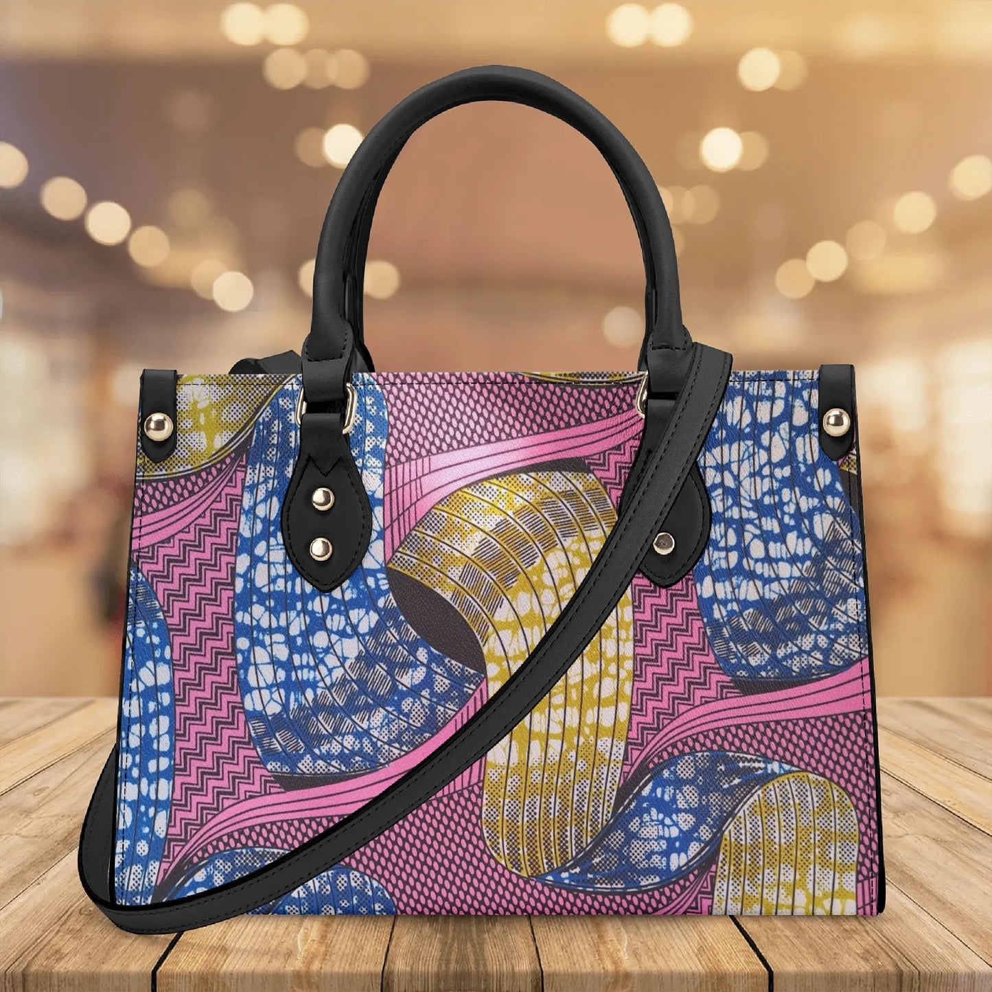 bissau tropic dune faux leather satchel