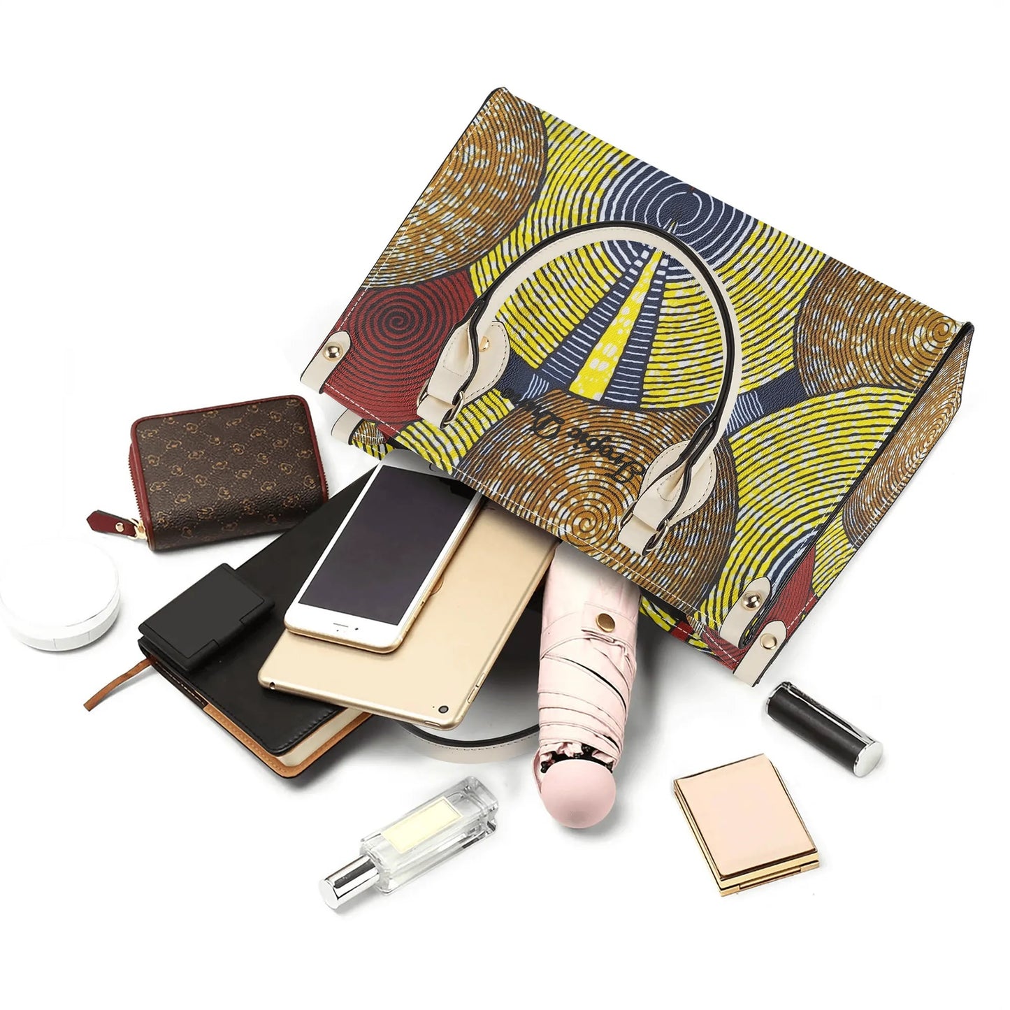 porto-novo tropic dune faux leather satchel