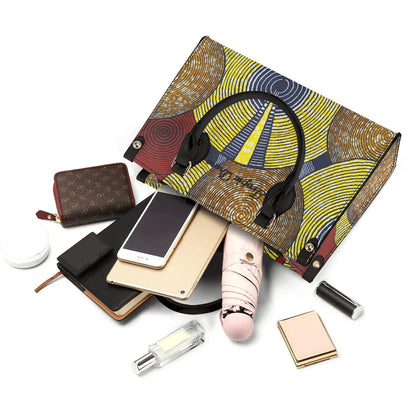 Porto-Novo Tropic Dune Faux Leather Satchel