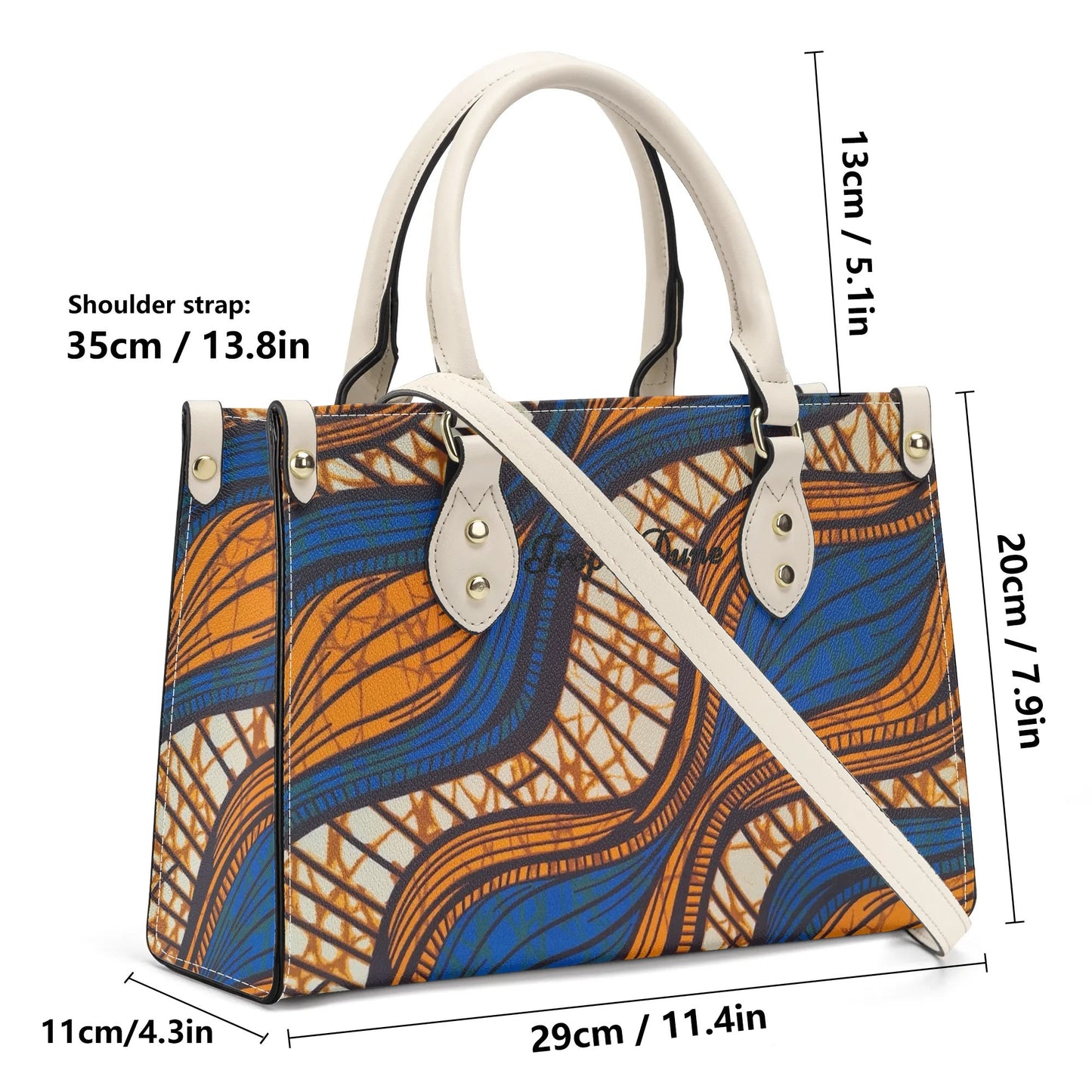 niamey tropic dune faux leather satchel