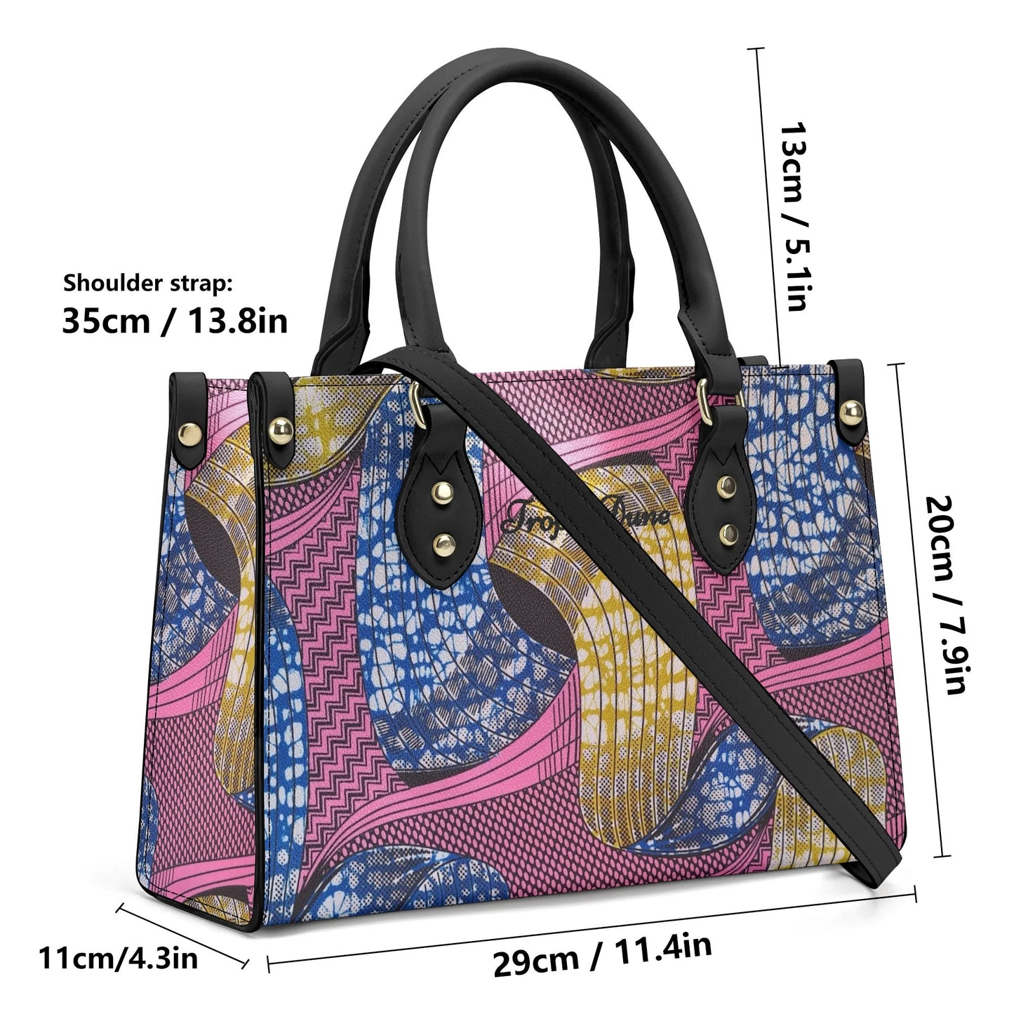 bissau tropic dune faux leather satchel
