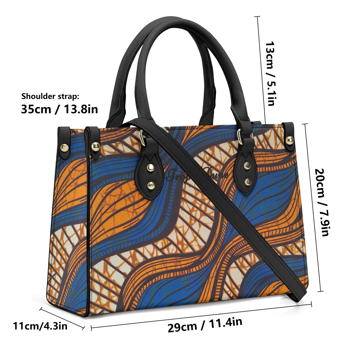 niamey tropic dune faux leather satchel