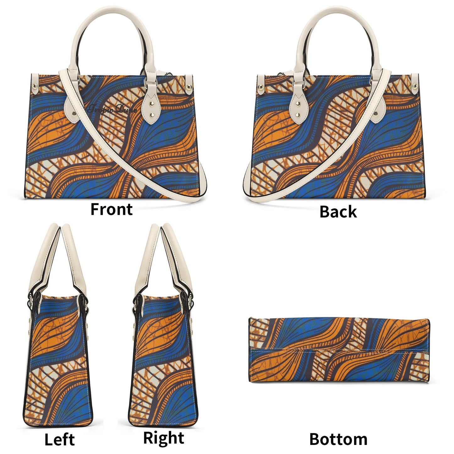 niamey tropic dune faux leather satchel