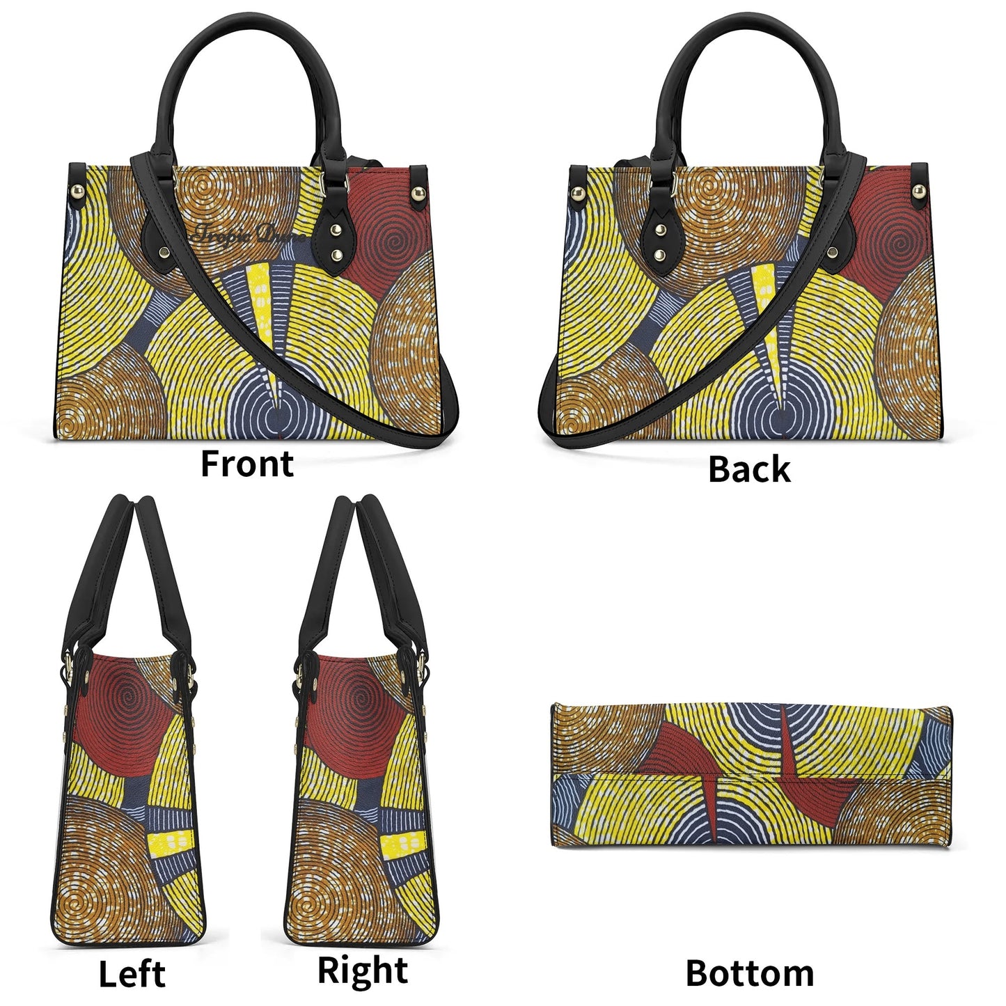 porto-novo tropic dune faux leather satchel