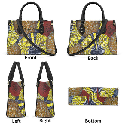 Porto-Novo Tropic Dune Faux Leather Satchel