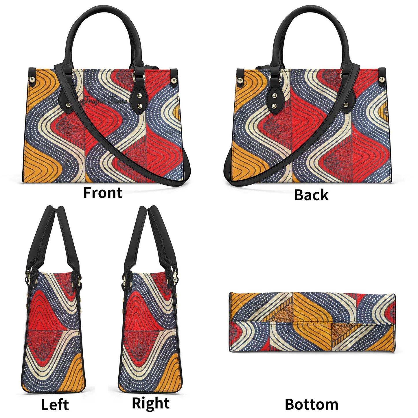 nairobi tropic dune faux leather satchel