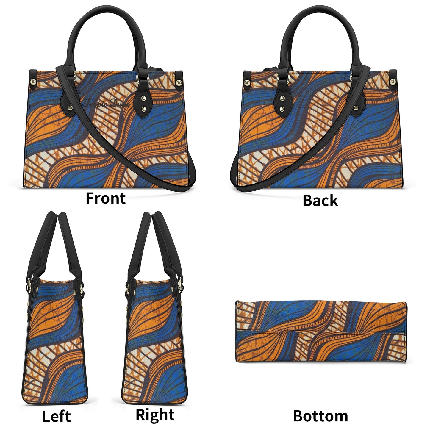 niamey tropic dune faux leather satchel