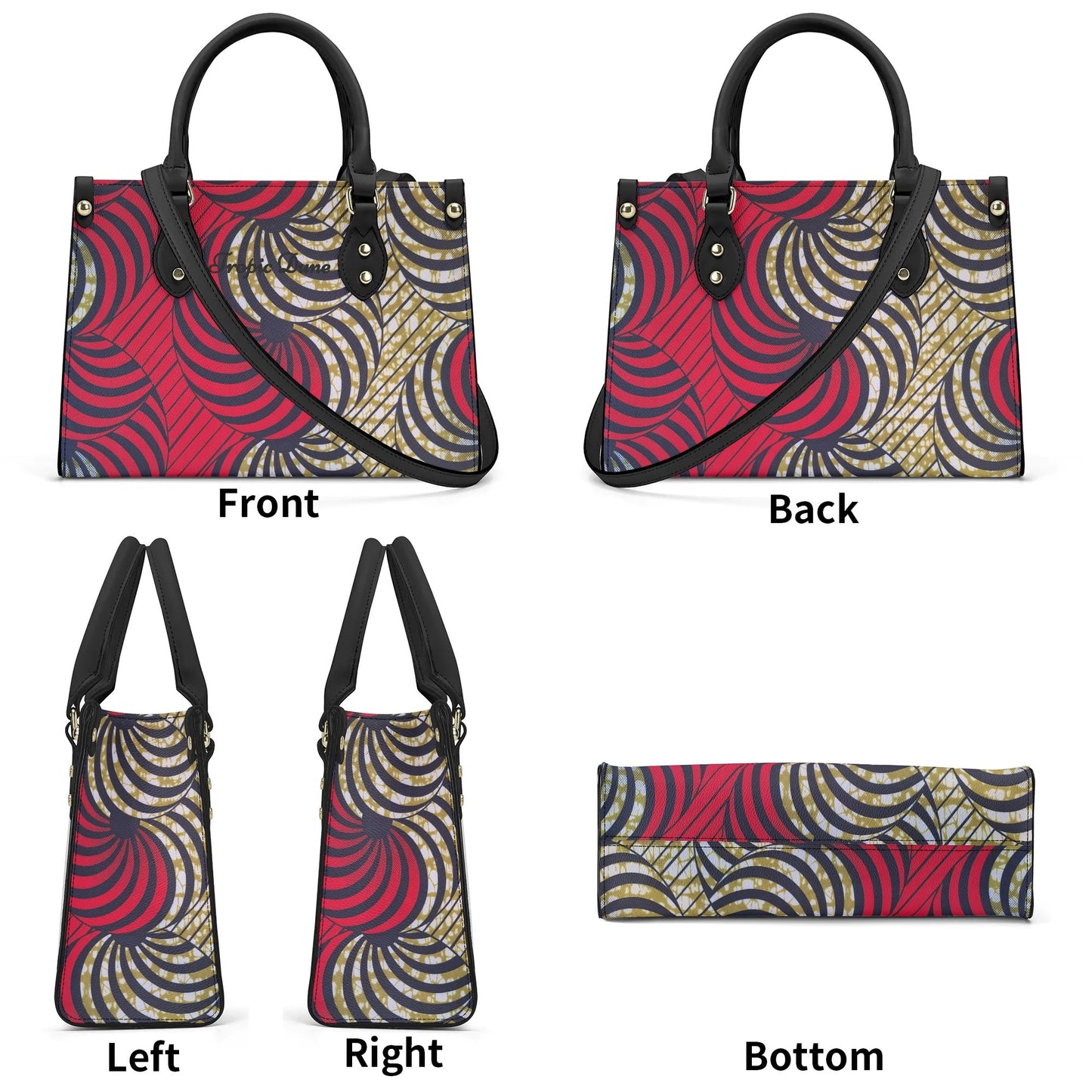 windhoek tropic dune faux leather satchel
