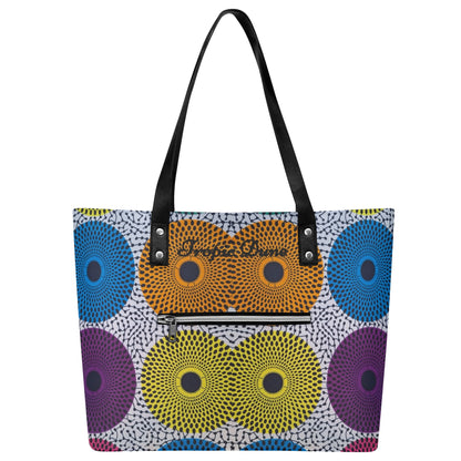 Barcelona Faux Leather Tote Bag By Tropic Dune