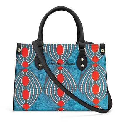 Victoria Tropic Dune Faux Leather Satchel