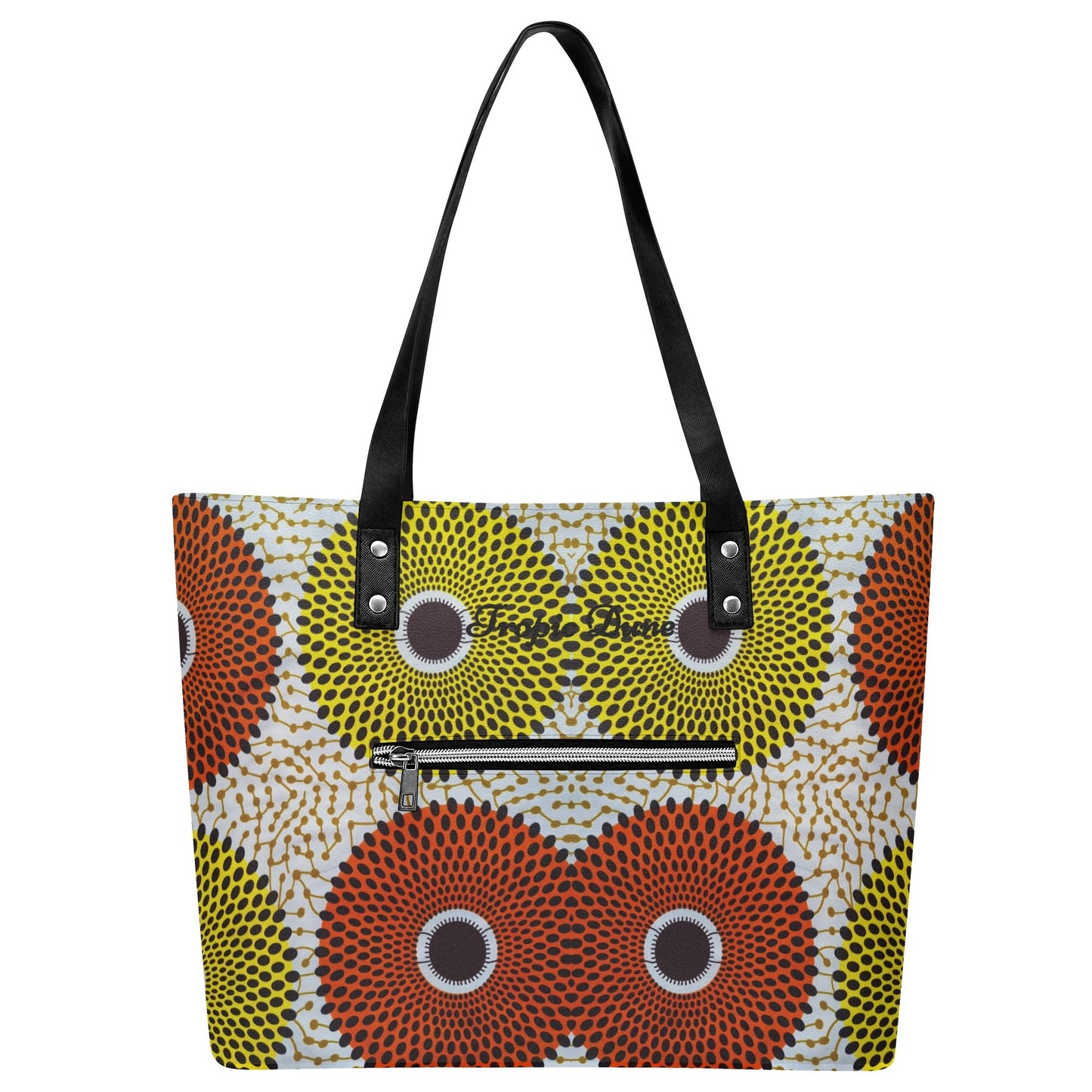 abuja faux leather tote bag by tropic dune