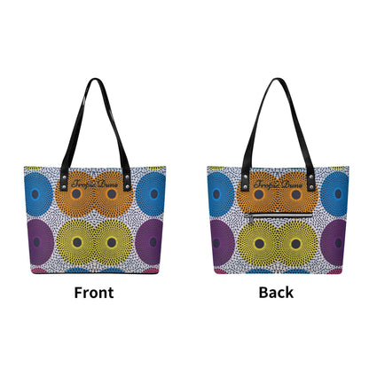 Barcelona Faux Leather Tote Bag By Tropic Dune
